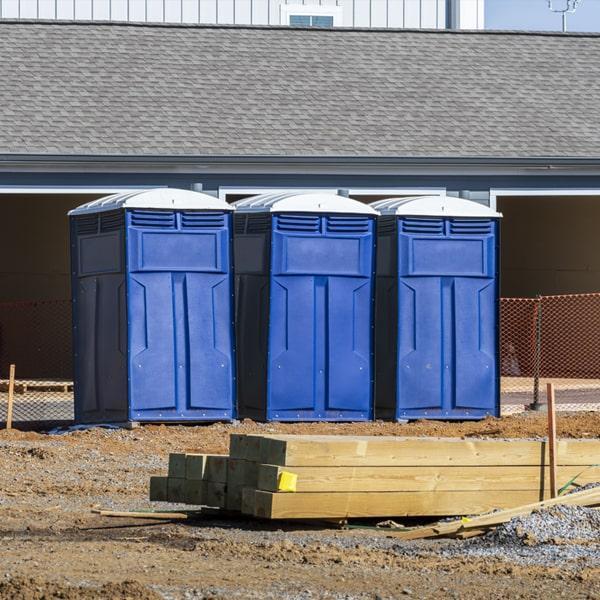 Heavy-duty construction site porta potty in San Angelo, Texas